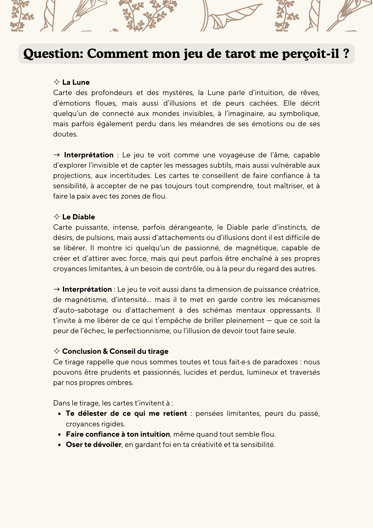 exemple tirage de cartes